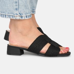 CLARA - Slippers - black CLARA - Slippers - black