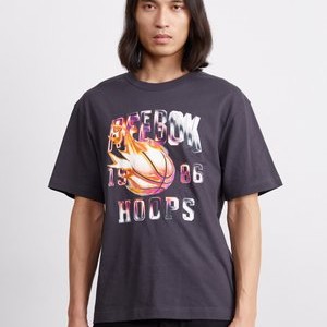 BASKETBALL ON FIRE TEE - Print T-shirt - washed black BASKETBALL ON FIRE TEE - Print T-shirt - washed black