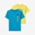 2 PACK - Print T-shirt - light blue/yellow