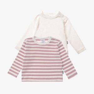 2TLG. LANGARMSHIRT - Long sleeved top - rosa weiss