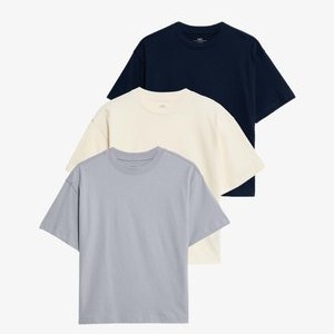 3PACK - Basic T-shirt - blue mix