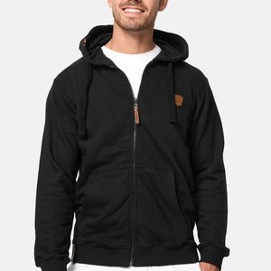 Zip-up sweatshirt - black Zip-up sweatshirt - black