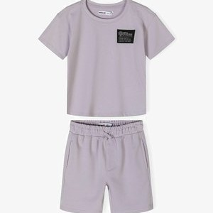 2 PIECES SUMMER SET - Tracksuit bottoms - lilac