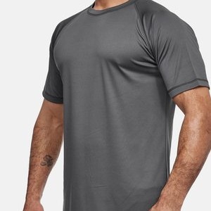 FITNESS RUNDHALSSCHITT - Basic T-shirt - dunkelgrau FITNESS RUNDHALSSCHITT - Basic T-shirt - dunkelgrau
