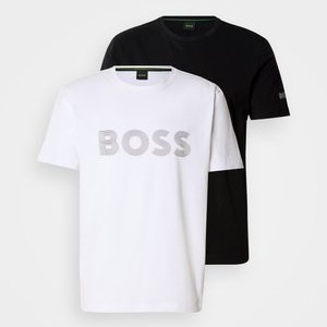 2 PACK - Print T-shirt - black/white 2 PACK - Print T-shirt - black/white