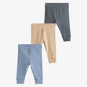 3 PACK - Leggings - Trousers - blue stripe