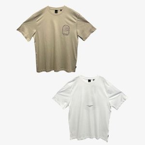 2ER PACK GESCHNITTEN RUNDHALS KURZARM - Print T-shirt - weiß grau 2ER PACK GESCHNITTEN RUNDHALS KURZARM - Print T-shirt - weiß grau