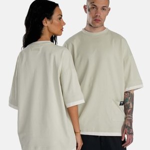 DOUBLE UTILITY - Print T-shirt - pelican DOUBLE UTILITY - Print T-shirt - pelican