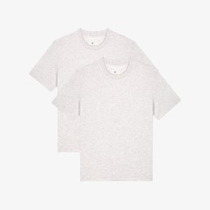 2 PACK - Basic T-shirt - cool heather grey 2 PACK - Basic T-shirt - cool heather grey