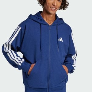 Zip-up sweatshirt - dark blue white Zip-up sweatshirt - dark blue white