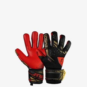 ATTRAKT FREEGEL - Goalkeeping gloves - blck gold firy red ATTRAKT FREEGEL - Goalkeeping gloves - blck gold firy red