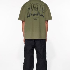 GRAFFITI X HEAVY BOXY - Print T-shirt - olive GRAFFITI X HEAVY BOXY - Print T-shirt - olive