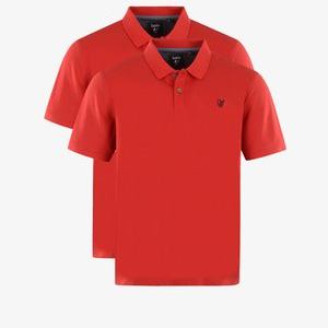 2ER PACK - Polo shirt - lava 2ER PACK - Polo shirt - lava