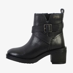 CUIR LES TROPEZIENNES MELL - Classic ankle boots - noir/serpent CUIR LES TROPEZIENNES MELL - Classic ankle boots - noir/serpent