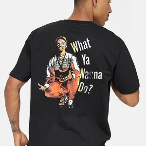 WHAT YA WANNA DO - Print T-shirt - black WHAT YA WANNA DO - Print T-shirt - black