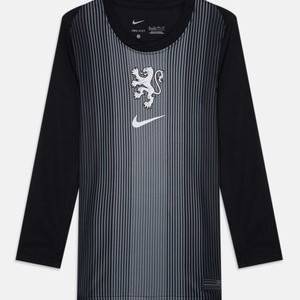 WOMENS EC25 NETHERLANDS GOALKEEPER JERSEY UNISEX - Football shirt - black/smoke grey/white WOMENS EC25 NETHERLANDS GOALKEEPER JERSEY UNISEX - Football shirt - black/smoke grey/white