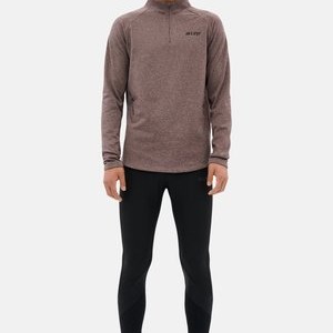 ZIP COLD WEATHER - Long sleeved top - aubergine ZIP COLD WEATHER - Long sleeved top - aubergine