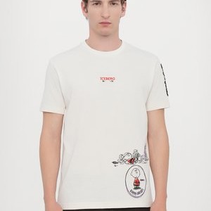 Print T-shirt - vaniglia