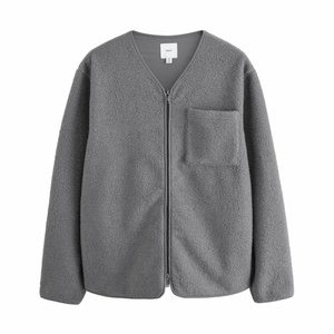ZIP THROUGH FIT - BORG  - Fleece jacket - grey ZIP THROUGH FIT - BORG  - Fleece jacket - grey