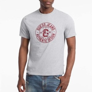 BEDRUCKTES REGULAR FIT - Print T-shirt - grau BEDRUCKTES REGULAR FIT - Print T-shirt - grau