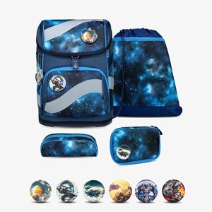 SMARTY SET - School bag - dark blue denim SMARTY SET - School bag - dark blue denim