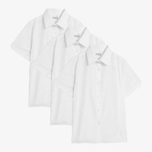 3PK  - Button-down blouse - white