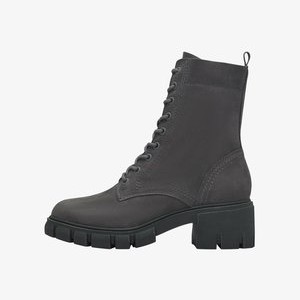 Platform ankle boots - dark grey