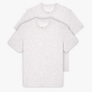 2ER PACK  - Basic T-shirt - cool heather grey 2ER PACK  - Basic T-shirt - cool heather grey