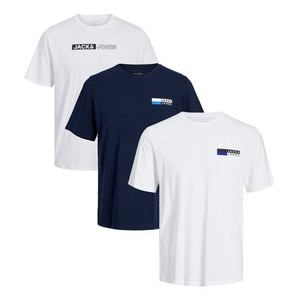 3ER PACK CORP - Print T-shirt - weiß blau