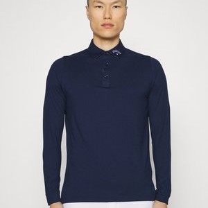 LONG SLEEVE PERFORMANCE - Polo shirt - peacoat LONG SLEEVE PERFORMANCE - Polo shirt - peacoat