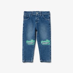 WITH CROCODILES PRINT - Straight leg jeans - medium wash WITH CROCODILES PRINT - Straight leg jeans - medium wash