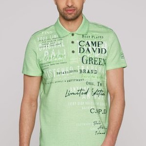GESTREIFTES MIT PRINTS UND STICKEREIEN - Polo shirt - green lemon GESTREIFTES MIT PRINTS UND STICKEREIEN - Polo shirt - green lemon