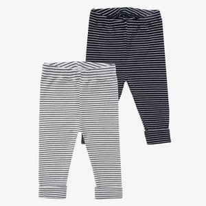 2 PACK - Leggings - Trousers - white/blue 2 PACK - Leggings - Trousers - white/blue
