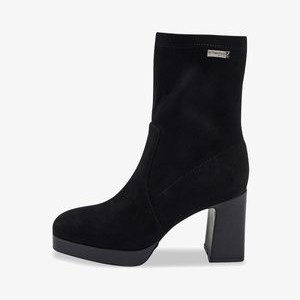 DANAE - Platform ankle boots - black