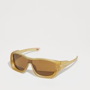 DE LA SALLE UNISEX - Sports glasses - matte trans light curry DE LA SALLE UNISEX - Sports glasses - matte trans light curry