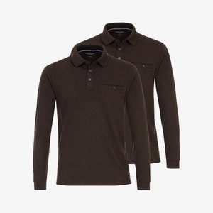 2ER PACK  - Polo shirt - braun 2ER PACK  - Polo shirt - braun