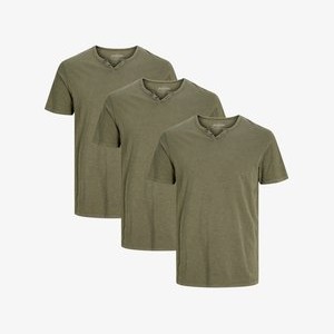 3ER PACK SPLIT - Basic T-shirt - dusky green