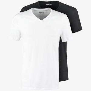 2 PACK - Basic T-shirt - white/black 2 PACK - Basic T-shirt - white/black