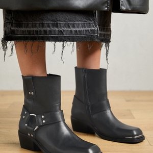Cowboy/biker ankle boot - black Cowboy/biker ankle boot - black