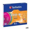 DVD-R Verbatim Colour 4,7 GB 16x 5 Предметы (20 штук)