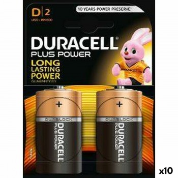 Щелочные батарейки DURACELL 1,5 V LR20 (10 штук)