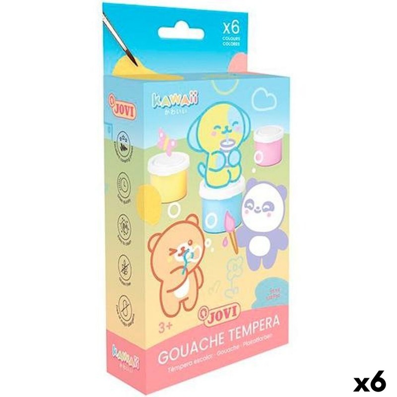 Набор красок гуашь Jovi KAWAII 35 ml 6 Предметы (6 штук)