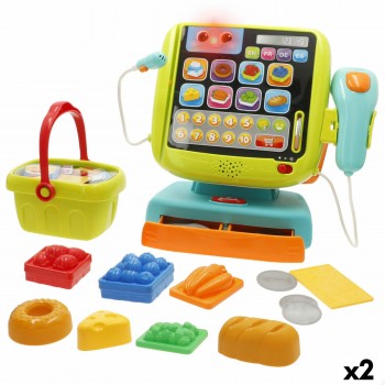 Деревянный кассовый аппарат с принадлежностями Winfun 24 X 23 X 11 CM (2 штук)