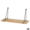 Полки Max Home Железо Деревянный MDF 40 X 20 X 14,5 CM (6 штук)